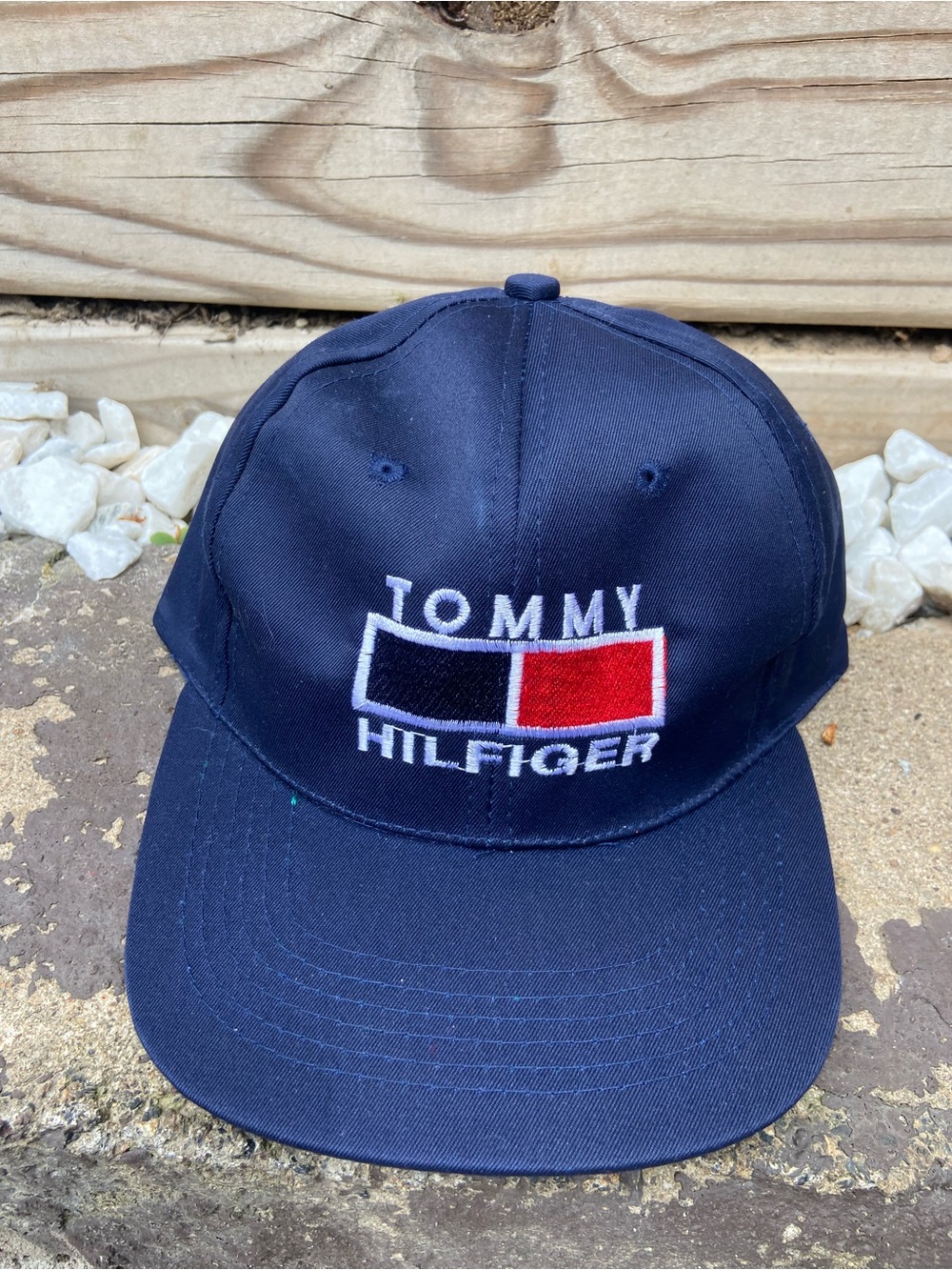 NWOT Vintage 90's Tommy Hilfiger Boot Snapback Hat